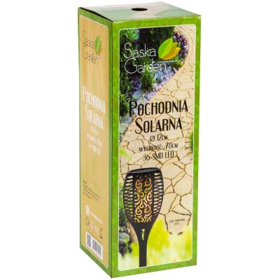 32. SOLAR TORCH DANCING FLAMES 12X12X78CM 36 LED XXXL