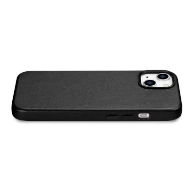 10. iCarer Case Leather cover for iPhone 14 Plus genuine leather case black (compatible with MagSafe)