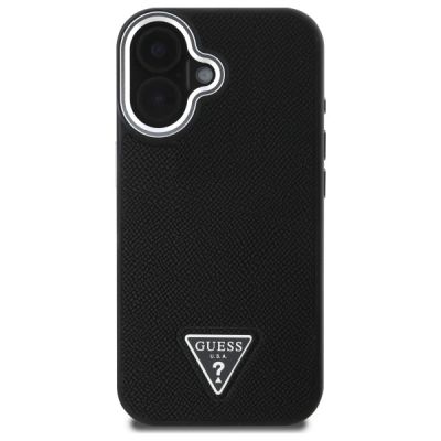 3. Guess GUHMP16MPGTSPSK iPhone 16 Plus 6.7" black/black hardcase Grained Triangle MagSafe