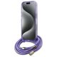 4. Guess Crossbody Cord Script MagSafe Case for iPhone 16 Pro - Purple