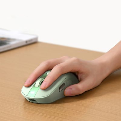 16. Baseus Editor Wireless Computer Mouse with 800mAh Battery and Battery Status Indicator - Green