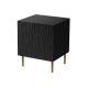 Nightstand 2 pcs. JUNGLE 53.5x40.5x44 black matt + gold legs