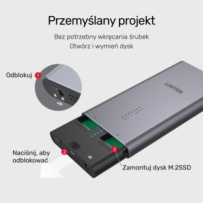 6. UNITEK DISK CASE/CLONING 2XM.2, PCIE/NVME