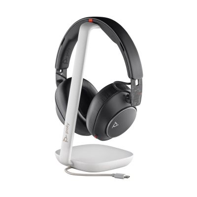 POLY Voyager Surround 85 UC USB-C Headset + USB-C/A Adapter + Charging Stand