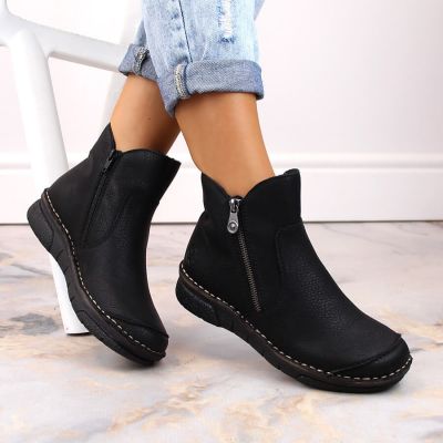 3. Comfortable insulated ankle boots Rieker W RKR612 black
