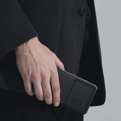 13. Nillkin Synthetic Fiber S Case for Samsung Galaxy S23, camera cover, black