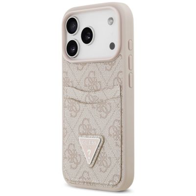 2. Guess 4G Nauble Card Triangle Case for iPhone 17 Pro - Pink