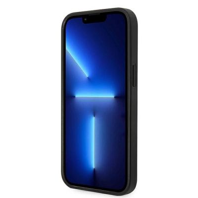 5. Karl Lagerfeld Saffiano Karl's Head Patch case for iPhone 14 Plus - silver