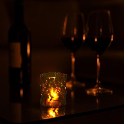 8. MINI DECORATIVE LAMP 6 CM AMBER WARM WHITE 1 LED