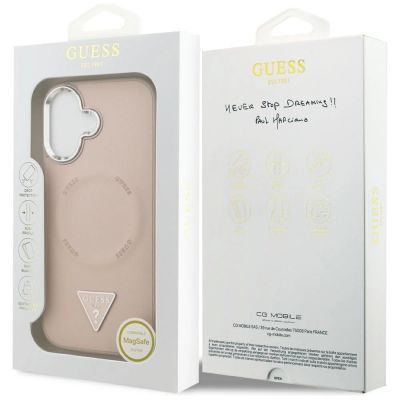 8. Guess Triangle Logo MagSafe case for iPhone 17 - pink
