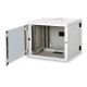 9. Digitus Unique 19" 9U 600x600 wall-mounted network cabinet, glass door, gray, sectional, folded, 100kg