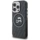 2. Karl Lagerfeld IML Glitter Karl & Choupette Heads Logo MagSafe Case for iPhone 16 Pro Max - Black