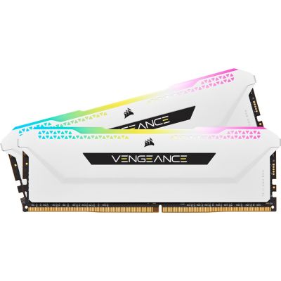 7. Corsair Vengeance RGB Pro CMH32GX4M2E3200C16W Memory Module 32GB 2x16GB DDR4 3200MHz