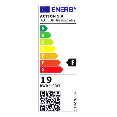 3. 3m COB LED strip with power supply, neutral color, IP20