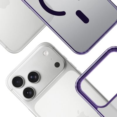 5. 3mk Frosty MagCase for iPhone 17 Pro - Purple