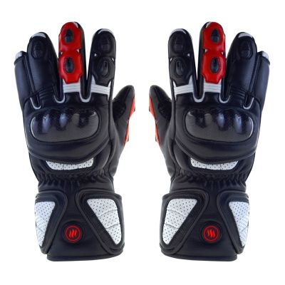 32. GLOVII Heated Motorcycle Gloves, Battery- or Rechargeable-Battery-Powered, Size L, Batteries, Charger and Cables Included, GDBL