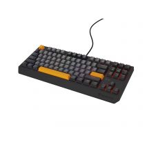 GENESIS Thor 230 TKL Gaming Keyboard USB + RF Wireless + Bluetooth QWERTY Black, Gray, Orange