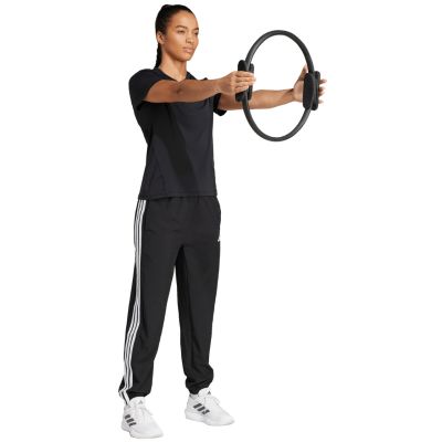 12. adidas Train Essentials 3-Stripes Woven Women's Pants Black JI8313