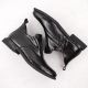 15. Women’s black crocodile-effect patent leather ankle boots with decorative detail, Filippo DBT6425