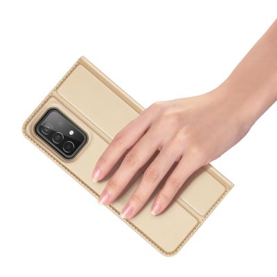 7. Dux Ducis Skin Pro Holster Cover Flip Cover for Samsung Galaxy A73 gold