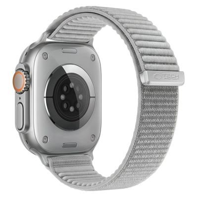 2. Tech-Protect NylonLoop Band for Apple Watch 44 / 45 / 46 / 49 mm – Grey