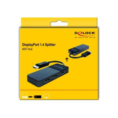 6. DeLOCK 87737 DisplayPort 3x DisplayPort TV Splitter