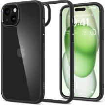 Spigen Ultra Hybrid iPhone 15 Plus Case - Matte Black