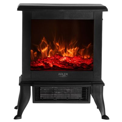 16. Electric fireplace | 2 heating levels: 1000W / 1800W | 3D flame effect | Adler Adler thermostat