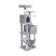 Cat scratching post 48x40x155 cm, gray, REBEL ANIMALS