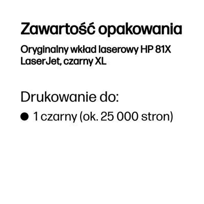 3. HP 81X Original LaserJet Toner Cartridge, Black XL
