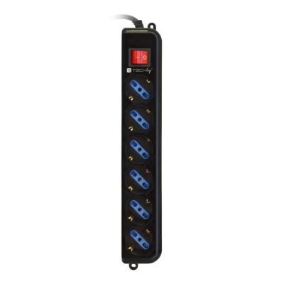 2. TECHLY POWER STRIP WITH UPS CABLE - 6 OUTLETS