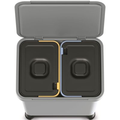 4. WASTE BIN SYSTEMA SORTIBOX 2IN1 SMOOTH GRAY