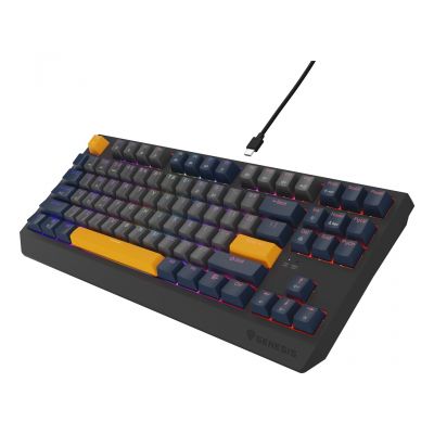 17. GENESIS Thor 230 TKL Gaming Keyboard USB QWERTY English Blue