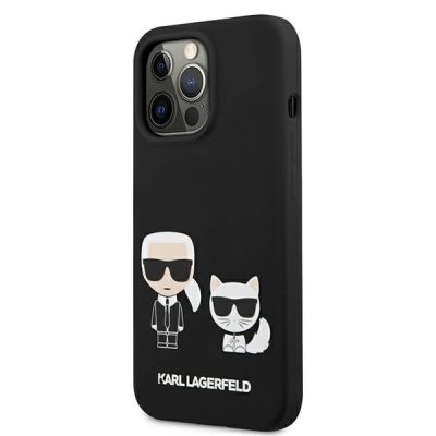 2. Karl Lagerfeld KLHCP13LSSKCK iPhone 13 Pro / 13 6.1" hardcase black/black Silicone Karl & Choupette