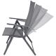 4. GARDEN CHAIR 57x68x106CM 2xTEXTLINE 7-POSITION SET 2 PCS