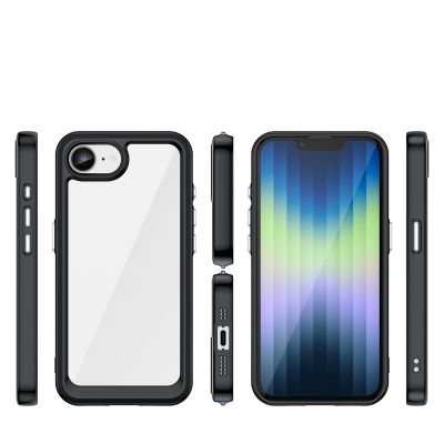 2. Outer Space Case for iPhone 16e / 17e with Flexible Frame - Black