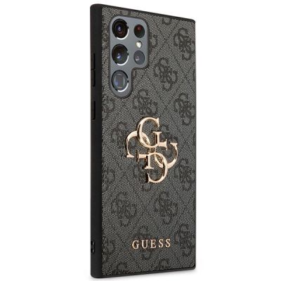 4. Guess GUHCS23L4GMGGR S23 Ultra S918 grey/grey hardcase 4G Big Metal Logo