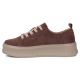 3. Women's brown leather sneakers on the platform Filippo DP7982