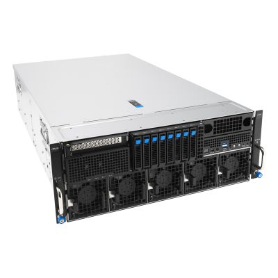 3. Asus Rack Platform (4U) ESC8000A-E13X AMD EPYC 9005 (8xNVMe, 2xM.2, 2x10Gbe, 8xQSFP, IPMI, R3200W)