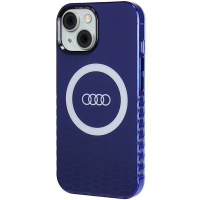 2. Audi IML Big Logo MagSafe case for iPhone 15 / 14 / 13 - blue