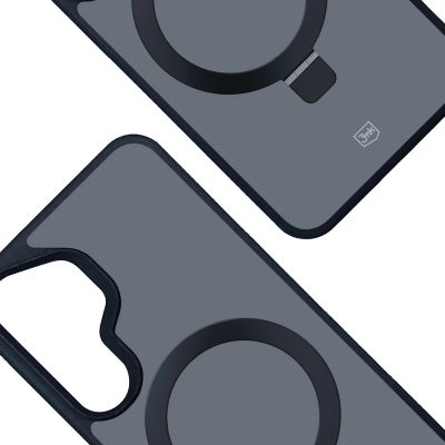 8. 3mk Smoke Case Mag&Stand for Samsung Galaxy S25 - black