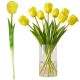 DARK YELLOW TULIP 38 CM LIFE-LIKE SPRING DECORATION