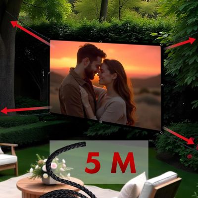 MACLEAN PROJECTION SCREEN 84", 175X131CM, 25MM BORDER 4:3, TENSION HOOKS MC-166