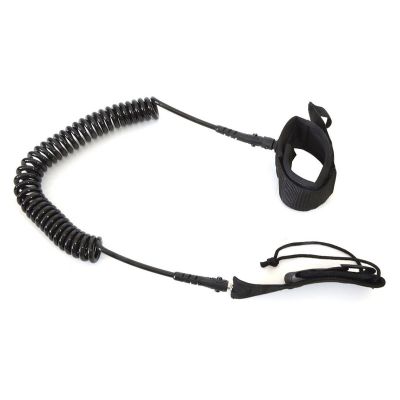 Safety rope for Enero SUP 9 board, black, spiral, 275 cm - 1033211