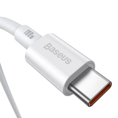 3. Baseus CATYS-C02 USB-C - USB-C PD QC FCP cable 100W 5A 2m - white