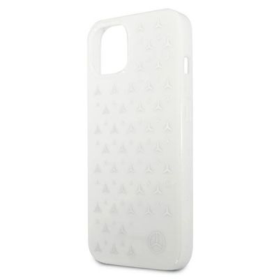 6. Mercedes Silver Stars Pattern Case for iPhone 13 - White