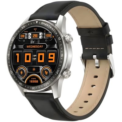 3. Smartwatch Gravity Silver 2 Straps GT10-7