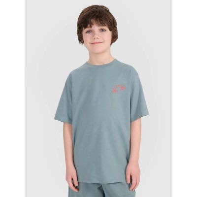Boy's oversize T-shirt with print 4F 4FJWSS25TTSHM1914-46S