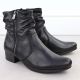 3. Women's black leather high-heeled ankle boots Rieker 78656-00