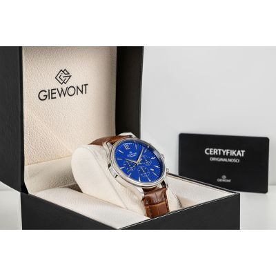 7. Men's Watch Giewont Chronograph Sapphire Brown Blue GW6310-A5